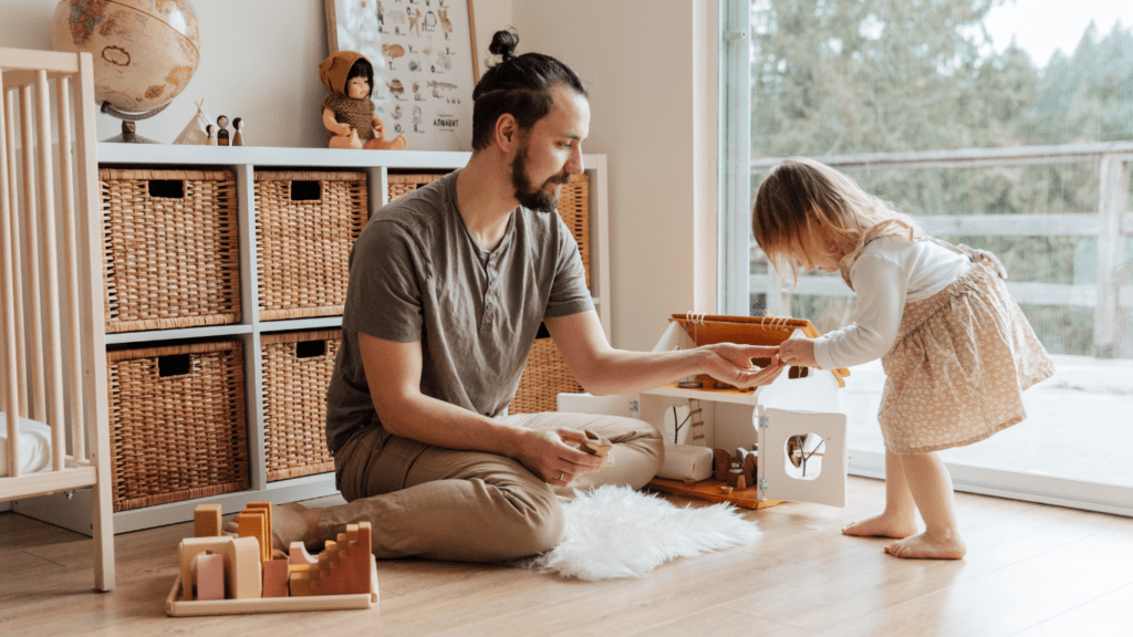 people playing with toys on the floor