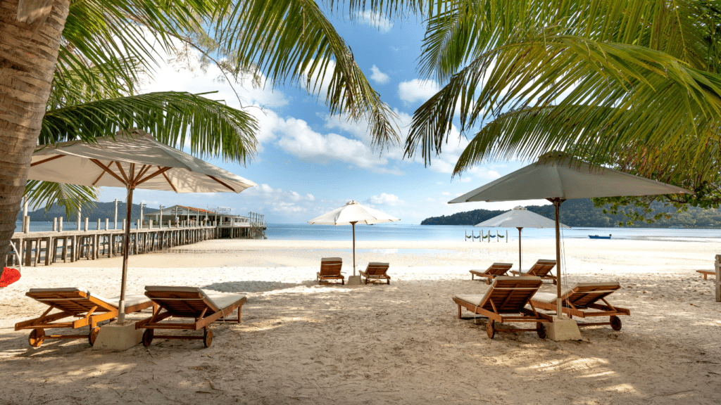 image of a white sand on the beach