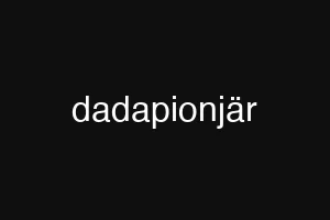dadapionjär