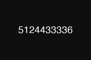 5124433336