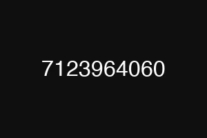 7123964060